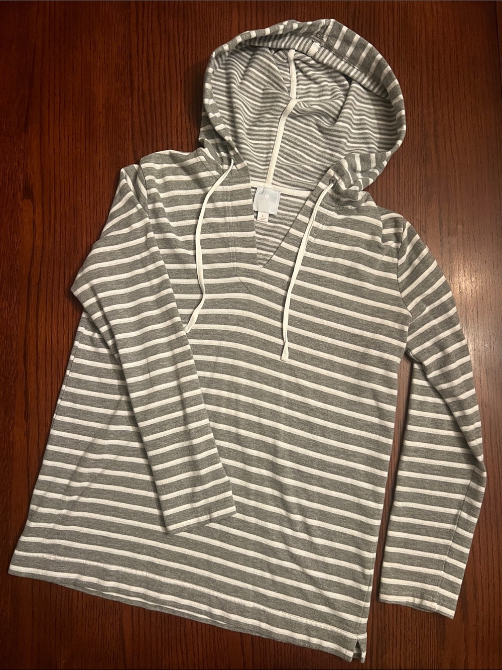 Women’s Striped Hooded Long-Sleeve